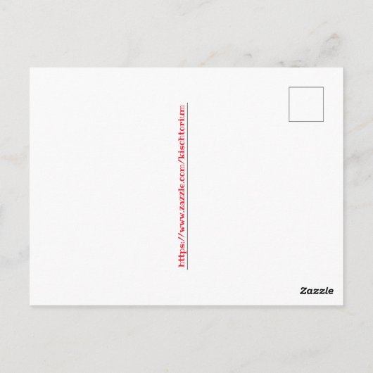 Red Nosed Praying Mantis Weird Briefkaart (Achterkant)