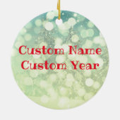 Red Nosed Praying Mantis Weird kerst Keramisch Ornament (Achterkant)