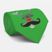 Red Nosed Rudolph met Mustache + jouw idee Stropdas (Opgerold)