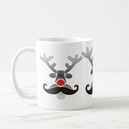 Red Nosed van Mustache Koffiemok (Links)