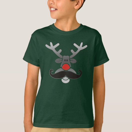 Red Nosed van Mustache T-shirt (Voorkant)