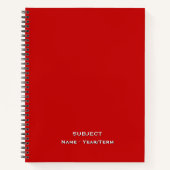 red notitieboek (Voorkant)