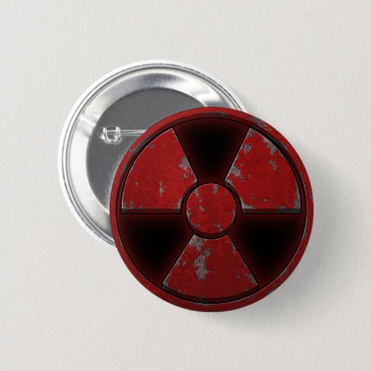 Red Nuke Ronde Button 5,7 Cm (Voorkant /achterkant)