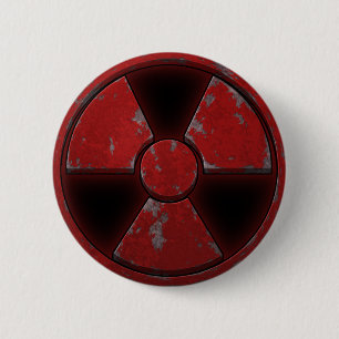Red Nuke Ronde Button 5,7 Cm