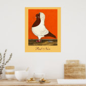 Red Nun Pigeon Poster (Keuken)