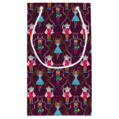 Red Nutcracker Pets Pattern Klein Cadeauzakje (Achterkant)