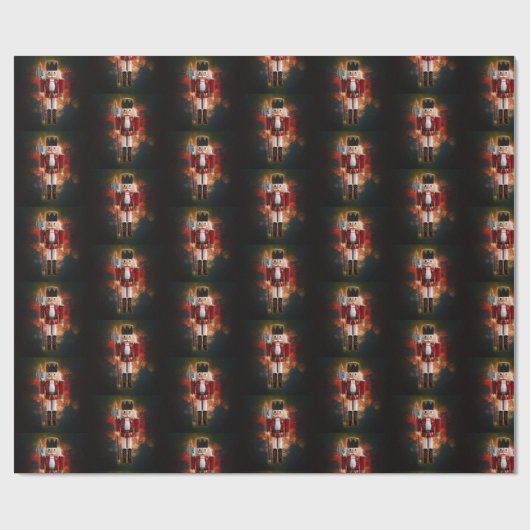 Red Nutkraker Cadeaupapier (Vlak)