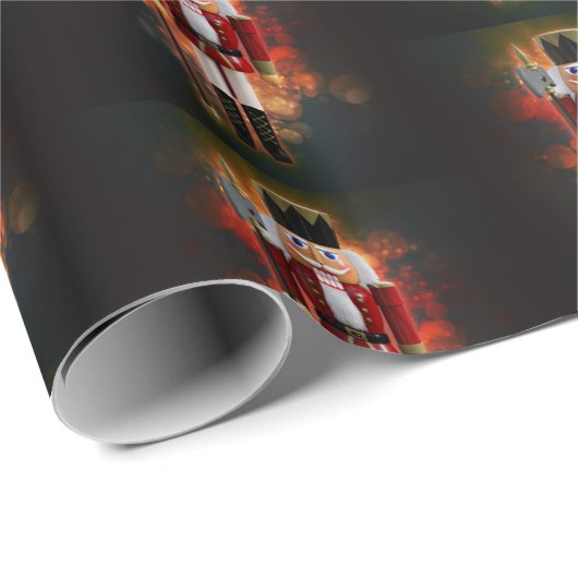 Red Nutkraker Cadeaupapier (Rol Hoek)