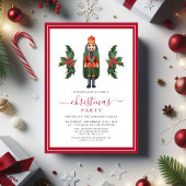 Red Nutkraker kerstfeest Kaart