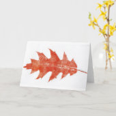 "Red Oak #2" Land Wenskaart Kaart (Gele Bloem)