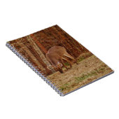 Red Oak Camouflage Stag Buck Deer Feeding Notitieboek (Rechterzijde)