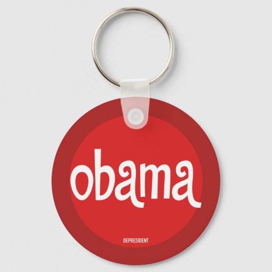 Red Obama for Peace Sleutelhanger (Voorkant)