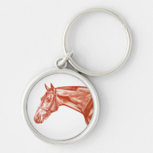 Red Ochre Hunter Horse Sleutelhanger
