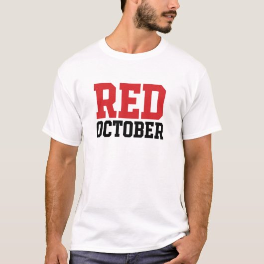 Red October Baseball Postseason Fan T-Shirt 2 (Voorkant)