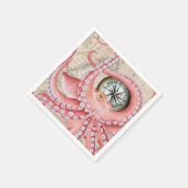 Red Octopus  Map Compass Servet (Hoek)