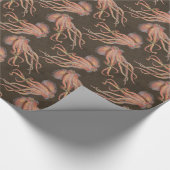 Red Octopus Paper Cadeaupapier (Hoek)