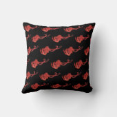 Red Octopus Patroon Kussen (Achterkant)