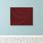 Red Octopus Tentacles Canvas Afdrukken (Insitu (Houten vloer))