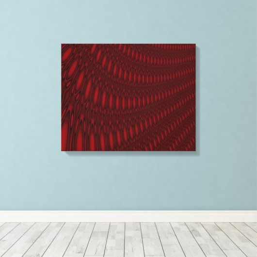 Red Octopus Tentacles Canvas Afdrukken (Insitu (Houten vloer))