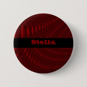 Red Octopus Tentacles Ronde Button 5,7 Cm