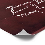 Red | Octrooi voor verbrandingsmotoren Poster (Hoek)