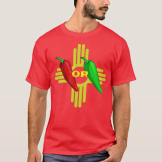 Red of Green Chili Hatch New Mexico Zia 1 T-shirt