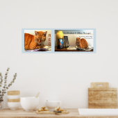 RED... Office Manager van woestijnschilderStudio Poster (Keuken)