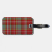 Red Ogilvie Tartan Pset Bagagelabel (Achterkant horizontaal)