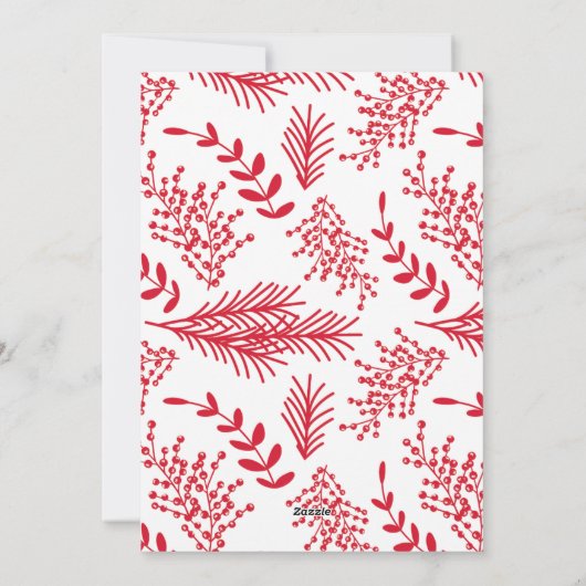 Red Oh What Fun Kerstfeestay Photo Card Feestdagenkaart (Achterkant)