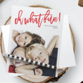 Red Oh What Fun Kerstfeestay Photo Card Feestdagenkaart