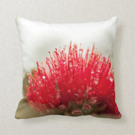 Red Ohia Lehua Pillow Kussen