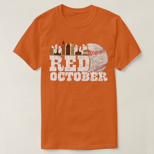 Red Oktober Philadelphia Baseball T-shirt (Design voorkant)