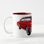 Red Oldsmobile Toronado Tweekleurige Koffiemok (Links)