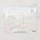 Red Oldway mansion, Paignton, Devon, England flowe Briefkaart (Achterkant)