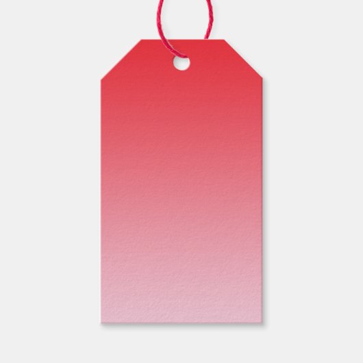 Red Ombre Cadeaulabel (Voorkant)