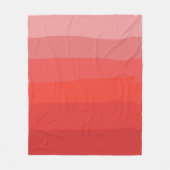 Red Ombre Fleece Deken (Voorkant)