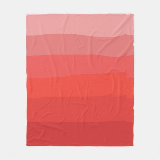 Red Ombre Fleece Deken (Voorkant)