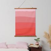 Red Ombre Hangend Wandkleed (Slaapkamer)