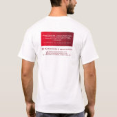 Red Ombre & Paint Roller, schilder & decorator T-shirt (Achterkant)