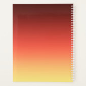 Red Ombre Planner (Achterkant)