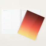 Red Ombre Planner<br><div class="desc">Red Ombre,  Ombre,  rood,  zwart,  geel,  bruin,  gradiënt,  blauw,  geel rood</div>