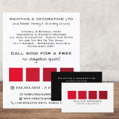 Red Ombre Squares, Painter & Decorator Flyer