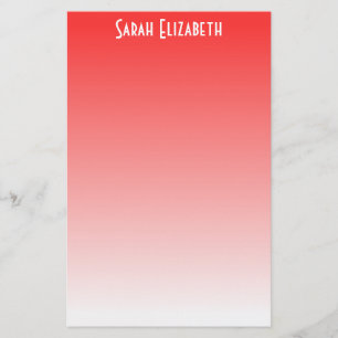 Red Ombre Stationery Briefpapier