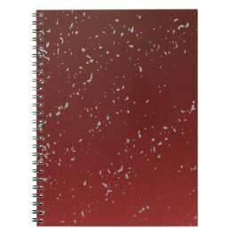 Red Ombre w Grey Specks Notebook Stylish Journal Notitieboek