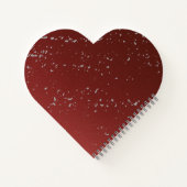 Red Ombre w Grey Specks Notebook – Stylish Journal Notitieboek (Achterkant)