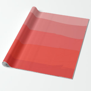 Red Ombre Wrapping Paper Cadeaupapier