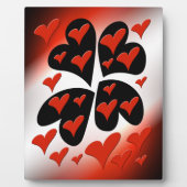 Red on Black Hearts Fotoplaat (Voorkant)