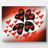 Red on Black Hearts Fotoplaat (Voorkant)