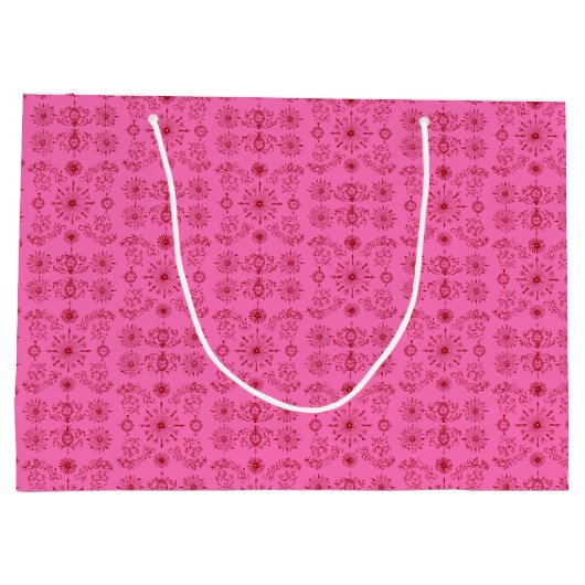 Red on Pink Groot Cadeauzakje (Achterkant)