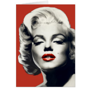 Red on Red Lips Marilyn